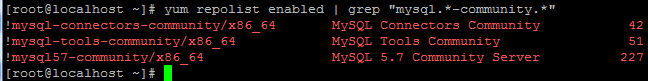通过yum在CentOS7 64位下安装MySQL5.7.20